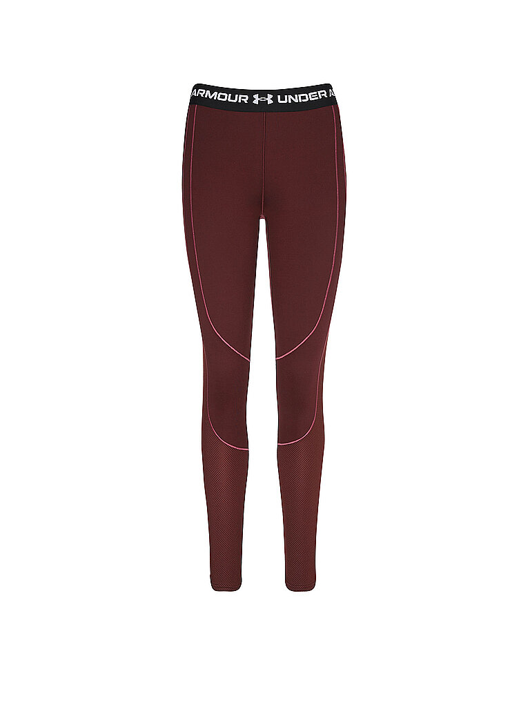 UNDER ARMOUR Damen Fitnesstight ColdGear dunkelrot | XS